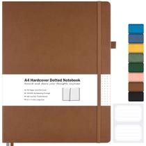Caderno Journal MALEDEN A4 - Capa Dura Pontilhada Marrom