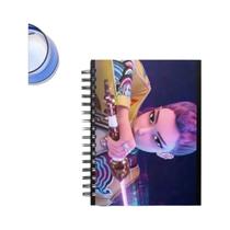 Caderno Kawaii Kpop Demon Hunters Anime Diário Estudantil Livro De Mensagens Com Adesivos