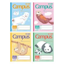 Caderno KOKUYO Campus Semi-B5, pacote com 4, 30 folhas, animal Caderno KOKUYO Campus Semi-B5, pacote com 4, 30 folhas, animal