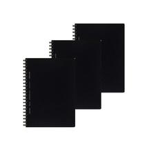 Caderno KOKUYO Soft Ring B6, pacote com 3, 5 mm, grade de 70 folhas