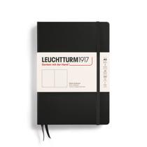 Caderno LEUCHTTURM1917 A5 Médio - Capa Dura 251 Páginas - Preto