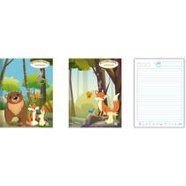 Caderno Linguagem Capa Dura Dominguinhos Costurado 40 Folhas - Pacote com 05 Caderno Linguagem Capa Dura Dominguinhos Costurado 40 Folhas - Pacote com 05