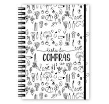 Caderno Lista de Compras Black White