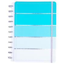 Caderno Listral Acqua Disko Grande G Capa Dura Disco Reposicionável