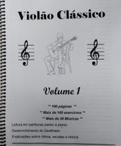 Caderno Livro de Estudos Violão Clássico Partituras e Estudos - Academia de Música