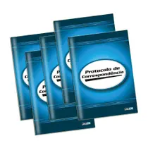 Caderno Livro De Protocolo De Correspondência Kit 5