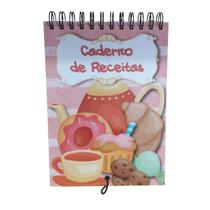 Caderno Livro Especial De Receita Gastronomia Anotações 16X22cm 96 Folhas - Wincy