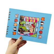 Caderno, Livro Para Colorir Bobbie Godds Azul Caderno, Livro Para Colorir Bobbie Godds Azul