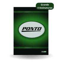 Caderno Livro Ponto Controle Horário Grande Capa Dura 4 assinaturas para Funcionários Colaboradores Empregadas Domésticas
