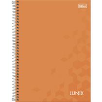 Caderno Lunix Laranja - 160 Folhas - Tilibra
