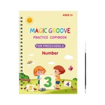 Caderno Mágico Montessori Reutilizável - Brinquedo Educativo para Crianças com Caneta