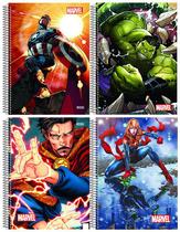 Caderno Marvel Now Espiral Universitário 80 Fls Marvel Vingadores