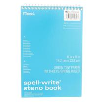 Caderno Mead Spell-Write Steno 15x23cm Wirebound 80 folhas