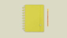 Caderno medio all yellow caderno inteligente