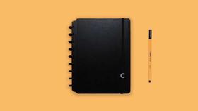 Caderno medio black caderno inteligente