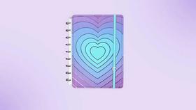 Caderno medio silver love caderno inteligente