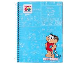 Caderno Medio Turma Da Monica 10 materias 160 Folhas Capa Dura Espiral