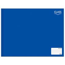 Caderno meia pauta Foroni class brochura azul 96 folhas