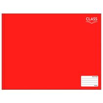 Caderno meia pauta Foroni class brochura vermelho 96 folhas