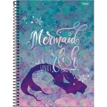 Caderno Mermaid 10 Matérias 160 Folhas Colegial - Foroni