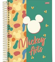 Caderno Mickey Arts 160 Folhas Capa Dura -