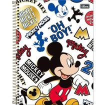 Caderno Mickey Capa Dura 10 Matérias 160 Folhas Oh Boy