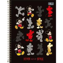 Caderno Mickey Capa Dura 10 Matérias 160 Folhas Style