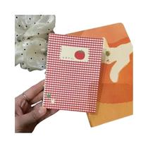 Caderno Mini Coreano A6 Em Formato De Tomate Com Páginas Em Grade, Planner Em Branco Para Estudantes Caderno Mini Coreano A6 Em Formato De Tomate Com Páginas Em Grade, Planner Em Branco Para Estudantes