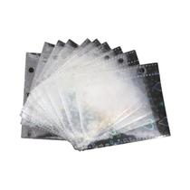 Caderno Mini Transparente Portátil Com Argolas Para Estudantes, Material Escolar