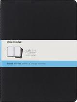 Caderno Moleskine Cahier XL Pontilhado Preto - 19 x 25 cm