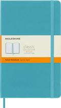 Caderno Moleskine Classic, capa dura, grande, azul recife, 240p