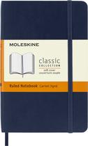 Caderno Moleskine Classic com capa macia e bolso azul safira
