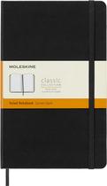 Caderno Moleskine Classic, grande, com capa dura preta pautada