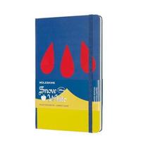 Caderno moleskine-edição limitada-branca de neve-vestido-capa dura-pautado-grande Caderno moleskine-edição limitada-branca de neve-vestido-capa dura-pautado-grande