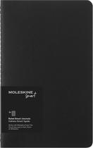 Caderno Moleskine Smart Cahier Journal, grande, pautado em preto