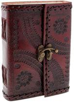 Caderno MONTEXOO Diário Encadernado em Couro - 15x20cm - 200 Páginas