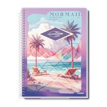 Caderno Mormaii Espiral Capa Dura 1 Matéria Escolar Feminino