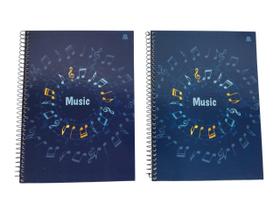 Caderno Musica Pentagrama 80 Folhas Capa Dura Music Is All 02 Unidades Caderno Musica Pentagrama 80 Folhas Capa Dura Music Is All 02 Unidades