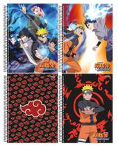 Caderno Naruto Shippuden Espiral 80 Folhas 1 Matéria - São Domingos