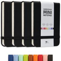 Caderno NeatVilla A7 8 x 11 cm com capa dura em material sintético, kit com 4 unidades Caderno NeatVilla A7 8 x 11 cm com capa dura em material sintético, kit com 4 unidades
