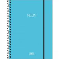 Caderno Neon 10 Matérias Tilibra Azul