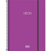 Caderno Neon Roxo - 80 Folhas - Tilibra