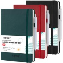 Caderno NIRMIRO A5 Kit com 3 Unidades Capa Dura 160 Páginas com Linhas