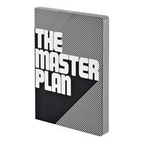 Caderno Nuuna Graphic L The Master Plan Couro Preto Caderno Nuuna Graphic L The Master Plan Couro Preto