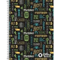 Caderno Office Basics Capa Dura Universitário 20 Matérias 320 Folhas - Sortido