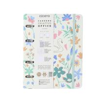 Caderno Office Cicero A5 Lagoa Cisne Floral Off White 80fls