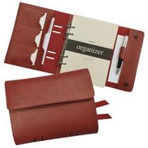 Caderno Organizer 147-R Personalizado Raffai Couros