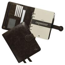 Caderno Organizer Couro 127-R Raffai Couros