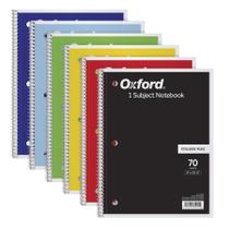 Caderno Oxford Spiral 1 Subject College Ruled 8x10cm 6P Caderno Oxford Spiral 1 Subject College Ruled 8x10cm 6P
