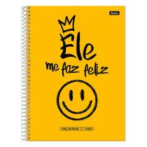 Caderno Palavras Da Vida Ele Me Faz Feliz - 80 Folhas - Foroni